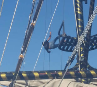 Akrobatische Vorstellung