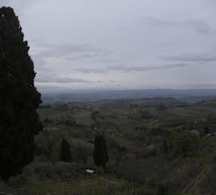 Ausblick auf die Toskana