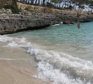 Strand unserer Lieblingsbucht Cala Borgit
