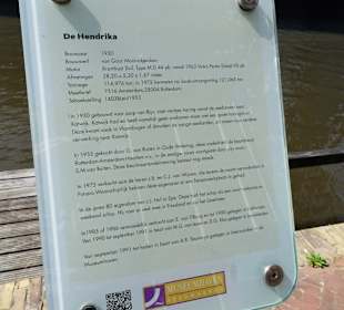 Infoschild am Museumshafen Leeuwarden