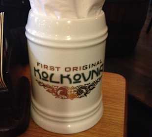 Bierkrug im Kolkovna (auch zu kaufen)