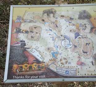 Mapa Friguia park zoo...w  Tunezji. Godne poleceni