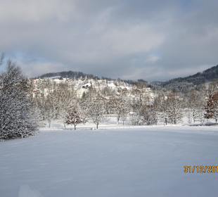Geräumte Wege im Kurpark