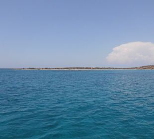 Bootsfahrt zu Chrissi Island