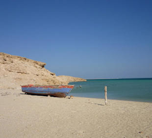 Orang Bay -Blick hinter Steg