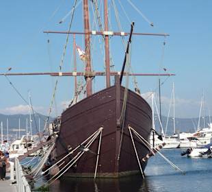 Réplica de carabela en baiona