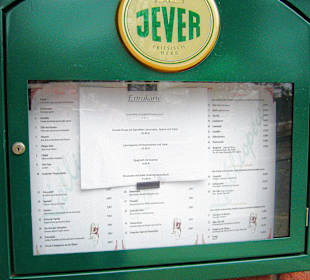 Restaurant Kalliopea Speisekarte außen