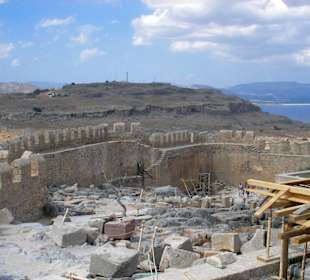 In der Festung Lindos