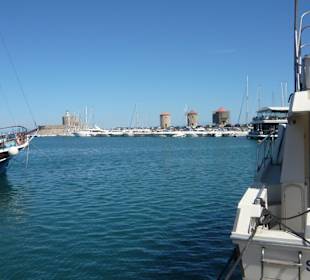 Am alten Hafen von Rhodos