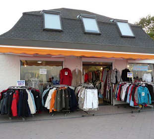 Shops and Restaurants at Sea Front in Dahme