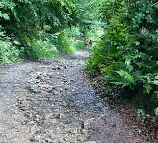 Steil und steiniger Weg