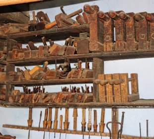 In der Schreinerwerkstatt des Freilichtmuseums