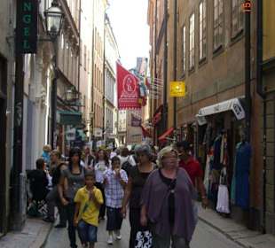 Gasse in der Altstadt von Stockholm (Gamla Stan)