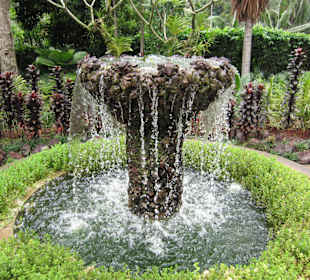 Schön angelegter Garten