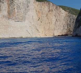 Widok z Łodzi Navagio