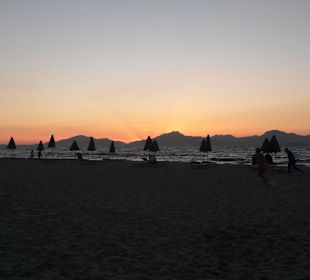 Strand bei Sonnenuntergang