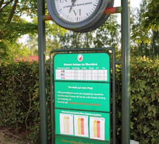 Zeituhr und Paltzinformationen