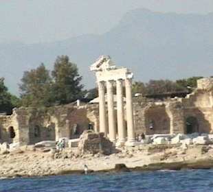Blick auf den Apollotempel