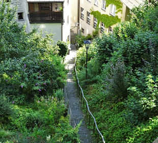Der Burgweg in die Wasserburger Altstadt