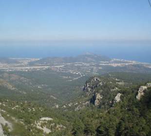 Blick vom Tahtali Berg auf Kemer