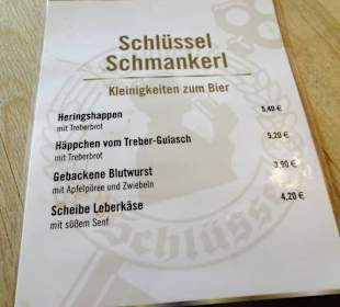 Die Schmankerl-Karte im "Schlüssel"