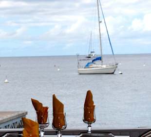 Maritime Plätze über dem Meer