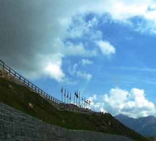 An der Mauer oben super Ausblick