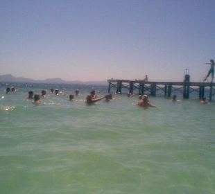 Wassergymnastik am ersten Steg