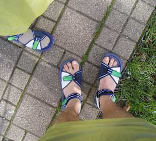 Topmodische Badelatschen