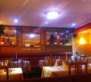 Tolle Farbenspiele im Restaurant