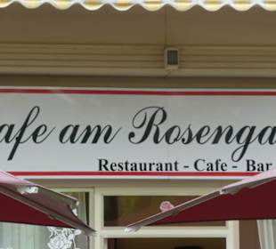 Kaffee-Pause an der Promenade beim Rosengarten