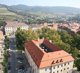 Widok na kamieniczki w Lewoczy