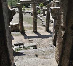 Blick von den oberen Treppen