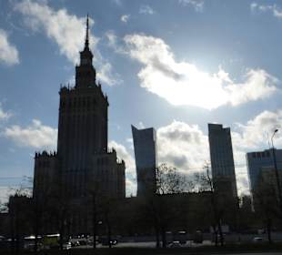 Der Kulturpalast und Skyline von Warschau