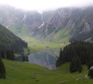 View on the valley and the lake