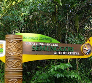 Begrüßungsschild am Eingang