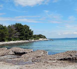 Sandstrand auf der anderen Seite der Insel