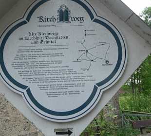 Taubenbrunnen bei der Kirche