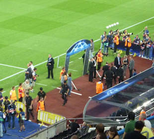 Kurz vor Spielbeginn 