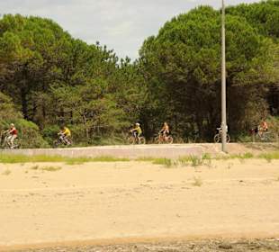 Fahrradwege am Strand