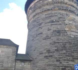 Die Wehranlage vom Neutorturm in Nürnberg