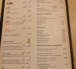 Speisekarte