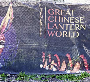 Werbung f. d. Great Chinese Lantern Show in Adeje