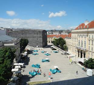 Schöner Ausblick vom Leopold Museum