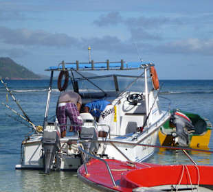 Keven mit seinem Boot