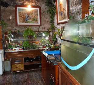 Die verschiedenen Theken für Fisch