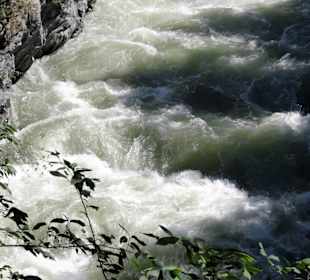 Die Passer-Klamm an der Gilfpromenade