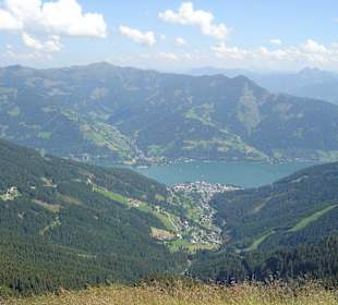 Blick von der Schmittenhöhe Richtung Zell am See