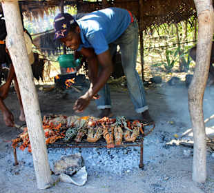 Lobster auf dem Grill 