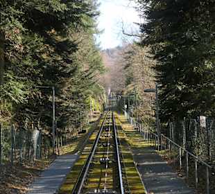 Fahrt mit der Merkurbergbahn hoch zum Merkurberg